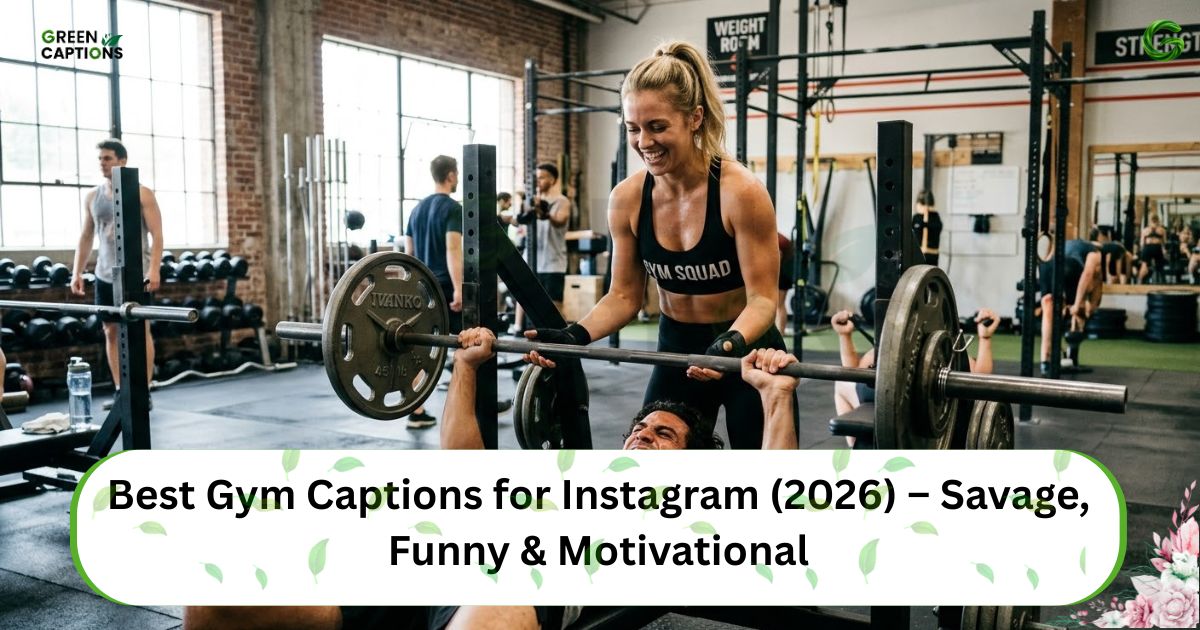 Best Gym Captions for Instagram (2026) – Savage, Funny & Motivational
