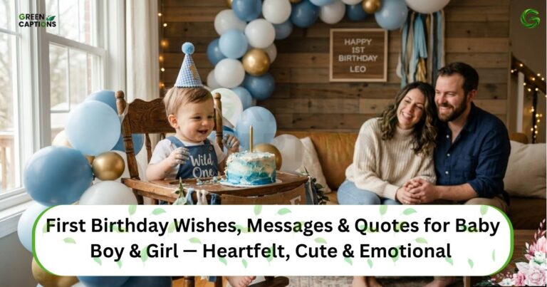 First Birthday Wishes, Messages & Quotes for Baby Boy & Girl — Heartfelt, Cute & Emotional (2026)