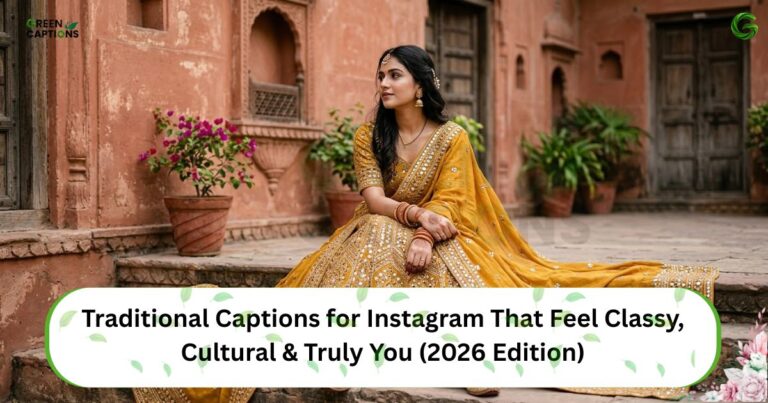 Traditional Captions for Instagram That Feel Classy, Cultural & Truly You (2026 Edition)
