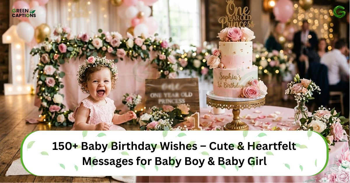 150+ Baby Birthday Wishes – Cute & Heartfelt Messages for Baby Boy & Baby Girl