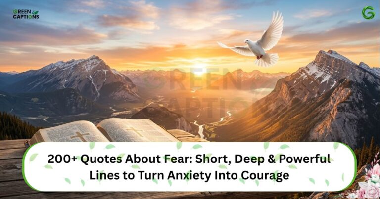 200+ Quotes About Fear Short, Deep & Powerful Lines to Turn Anxiety Into Courage