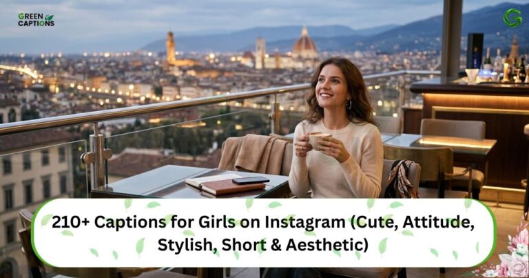210+ Captions for Girls on Instagram (Cute, Attitude, Stylish, Short & Aesthetic)