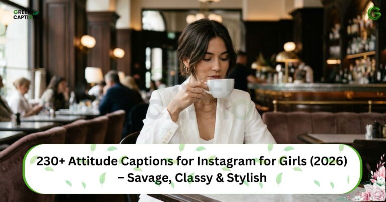 230+ Attitude Captions for Instagram for Girls (2026) – Savage, Classy & Stylish