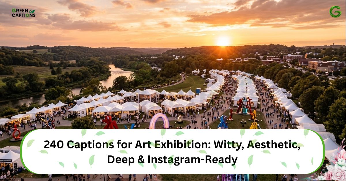 240 Captions for Art Exhibition Witty, Aesthetic, Deep & Instagram-Ready