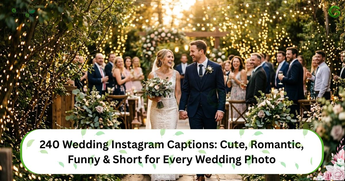 240 Wedding Instagram Captions Cute, Romantic, Funny & Short for Every Wedding Photo