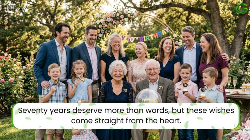 70th Birthday Wishes Heartfelt, Funny Messages
