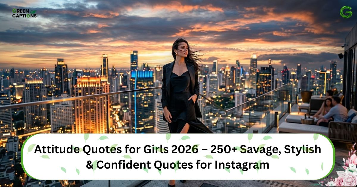 Attitude Quotes for Girls 2026 – 250+ Savage, Stylish & Confident Quotes for Instagram