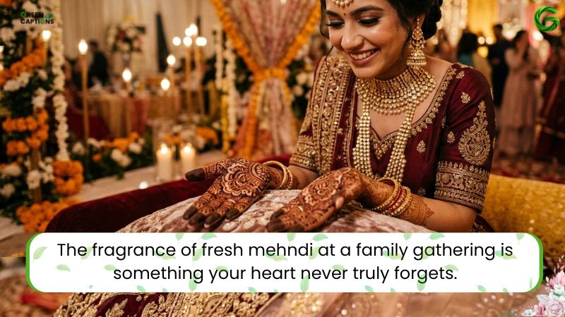  Mehndi Captions for Instagram Short, Bridal, English