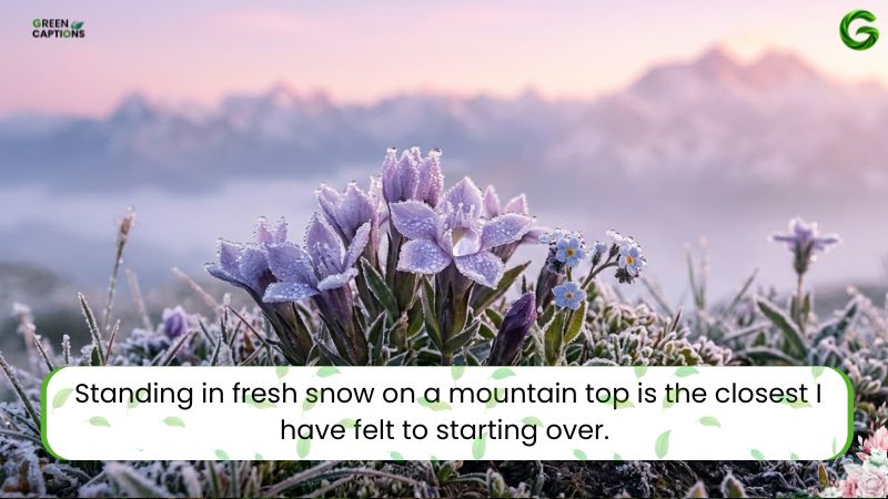 Mountain Captions for Instagram