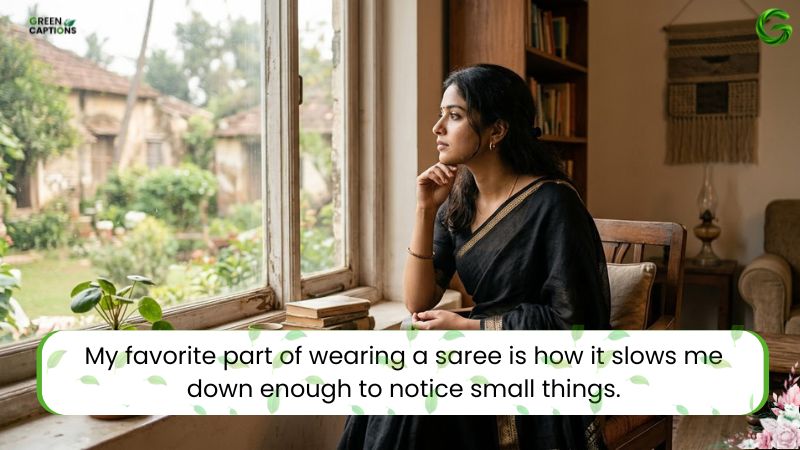 Saree Caption in English for Instagram