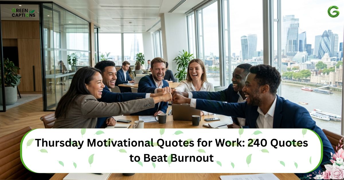 Thursday Motivational Quotes for Work 240 Quotes to Beat Burnout