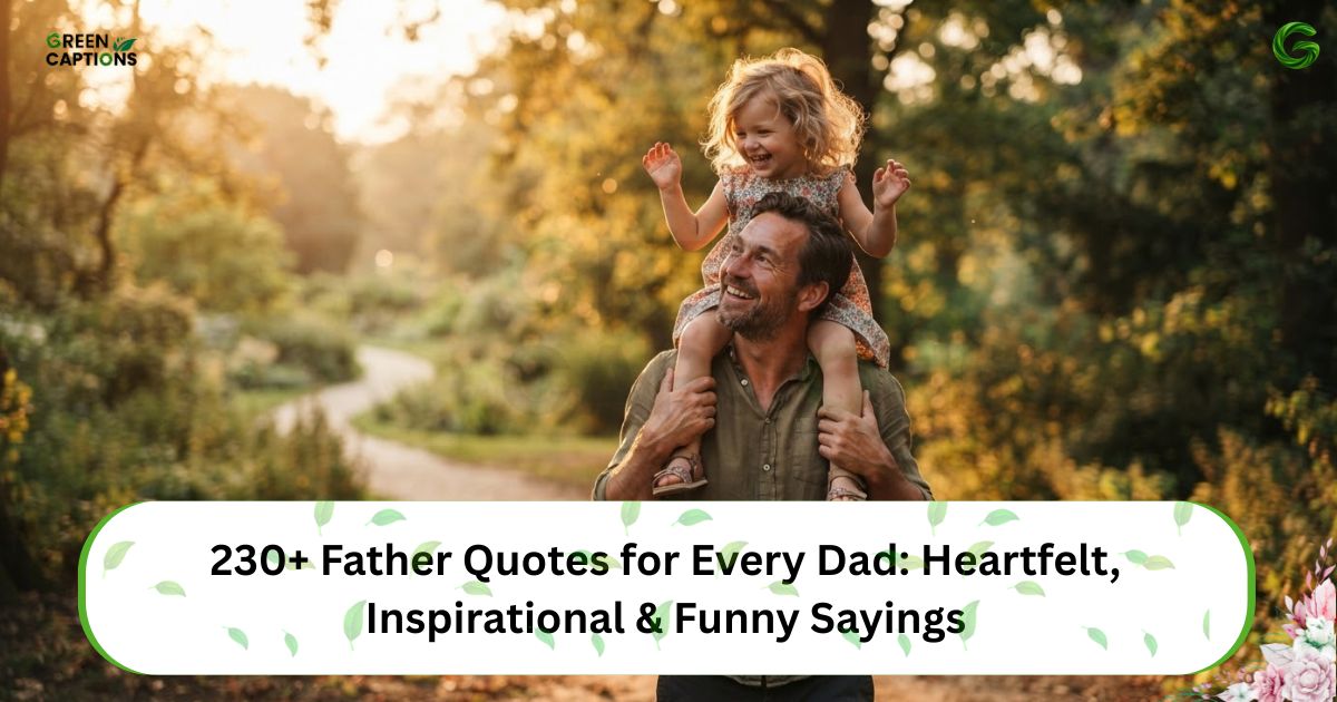 230+ Father Quotes for Every Dad Heartfelt, Inspirational & Funny Sayings