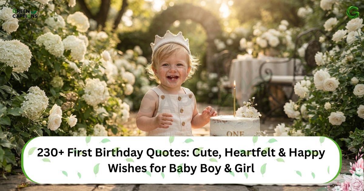 230+ First Birthday Quotes Cute, Heartfelt & Happy Wishes for Baby Boy & Girl