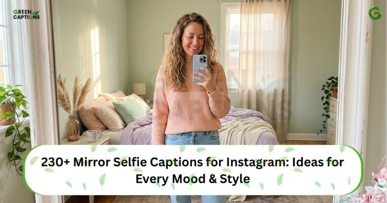 230+ Mirror Selfie Captions for Instagram Ideas for Every Mood & Style