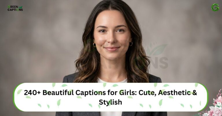 240+ Beautiful Captions for Girls Cute, Aesthetic & Stylish