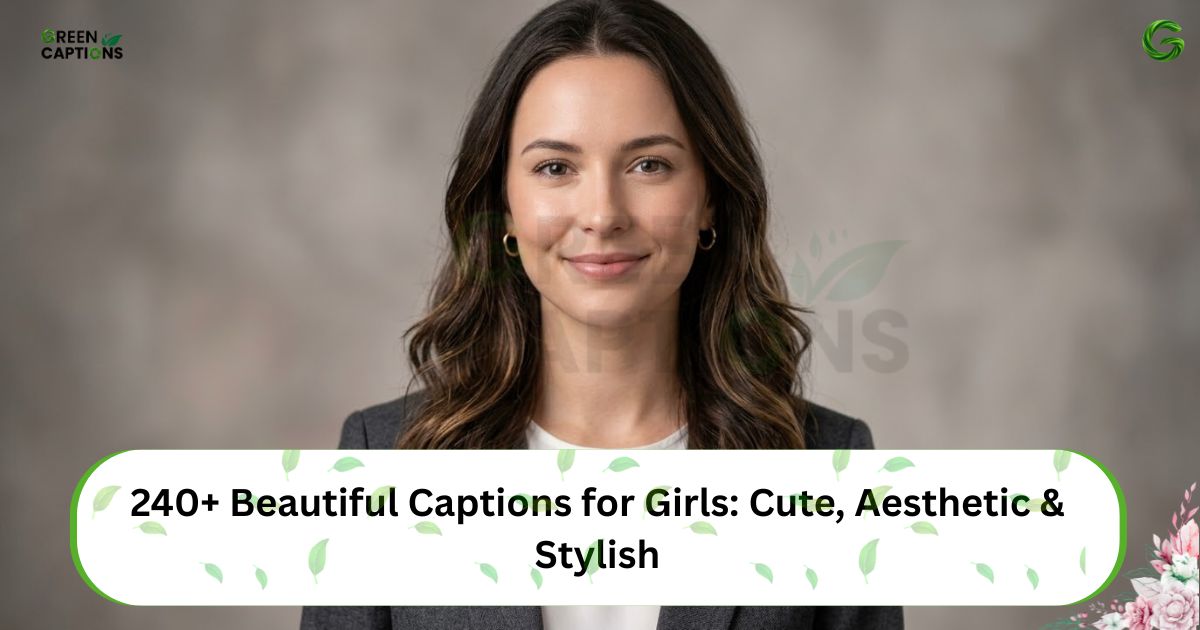 240+ Beautiful Captions for Girls Cute, Aesthetic & Stylish