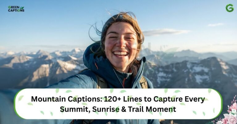 Mountain Captions 120+ Lines to Capture Every Summit, Sunrise & Trail Moment