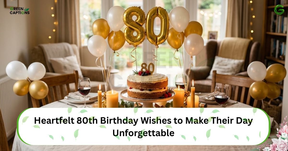 Heartfelt 80th Birthday Wishes to Make Their Day Unforgettable
