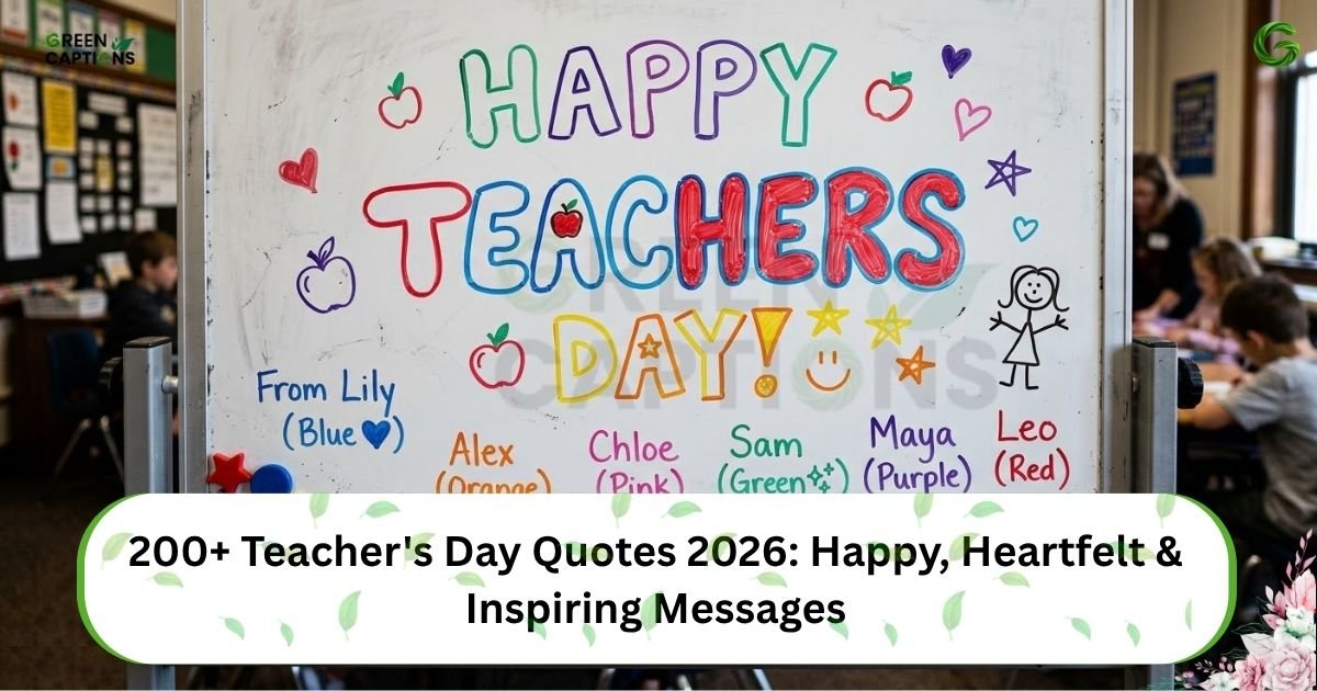 200+ Teacher’s Day Quotes 2026: Happy, Heartfelt & Inspiring Messages